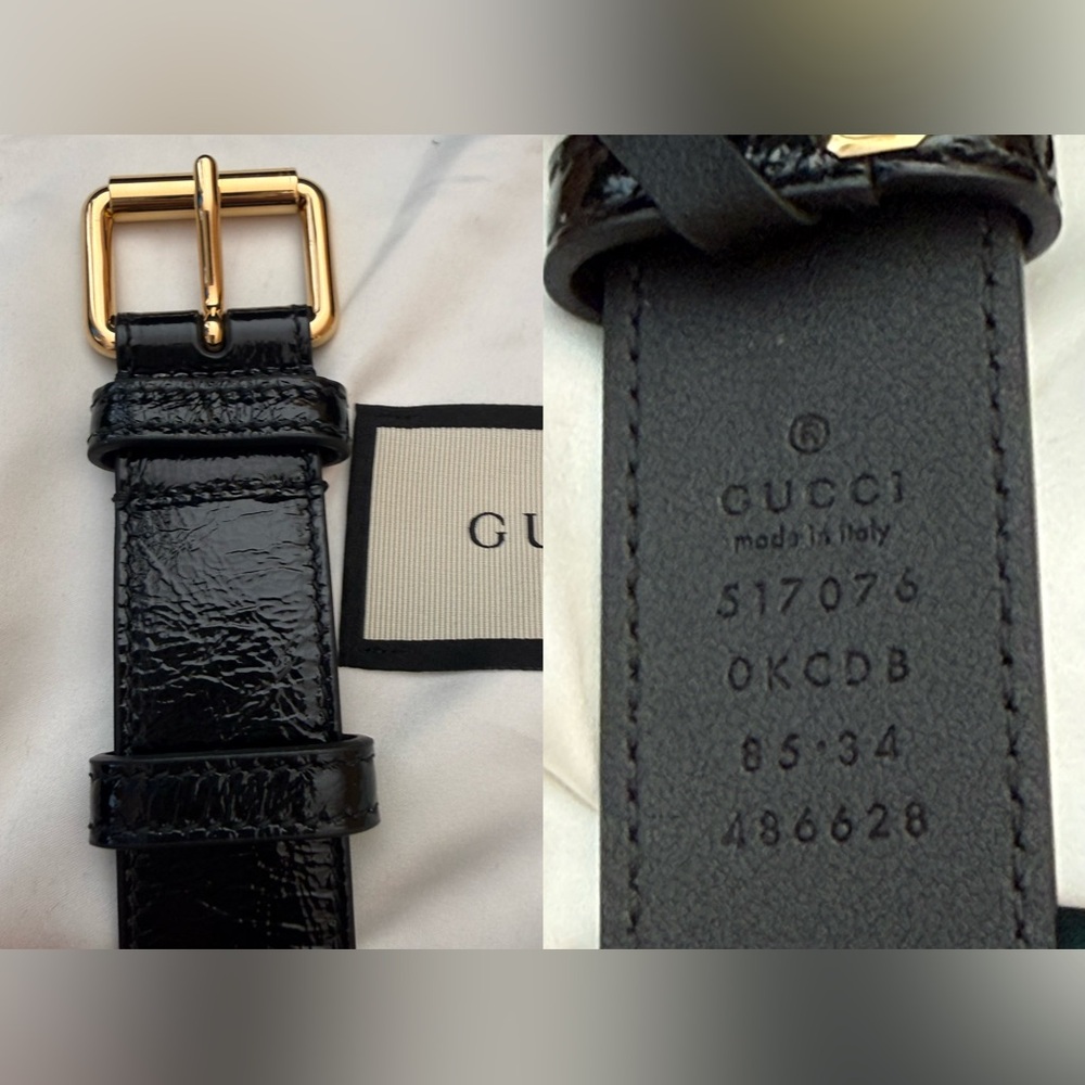 Gucci Black and Brown Belt Bag with Gold Accents - Picture 13 of 16